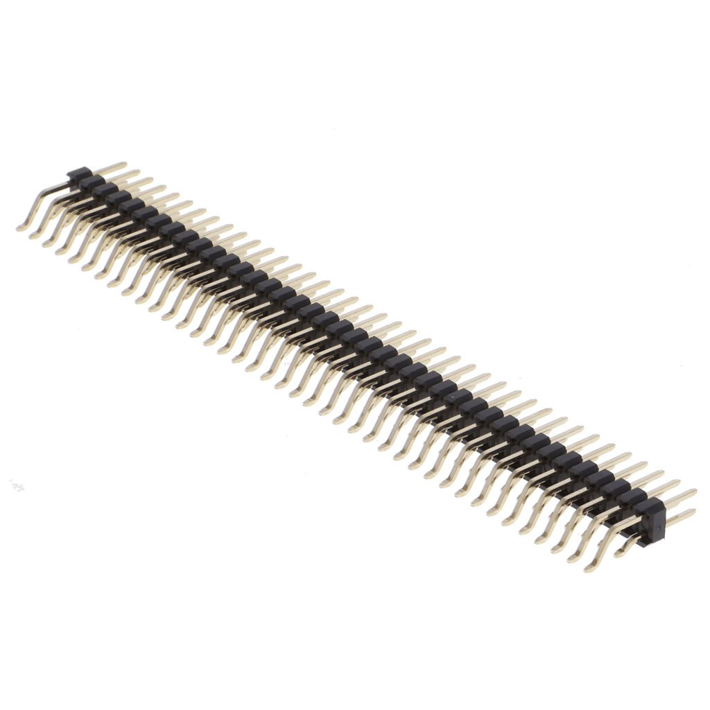 Master-stiftlijst / pinlijst 2.54 mm, 40 pinnen, haaks