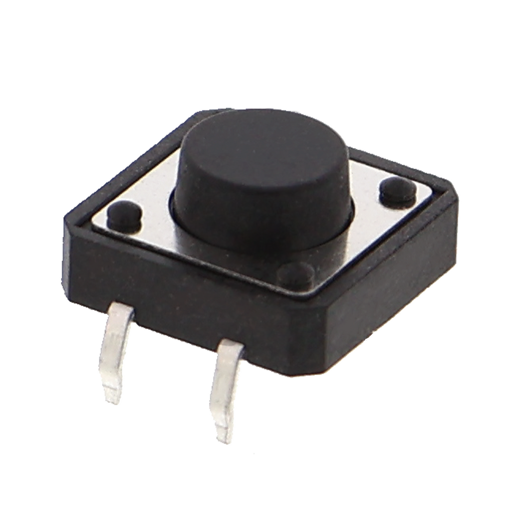 Drucktaster 12 x 12 mm - farbiger Knopf, 24 V / 50 mA, verschiedene Farben