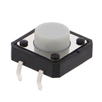Master-Taster mit farbigem Knopf - 12*12*6mm / 12*12*9mm - F23106071 - Funduino