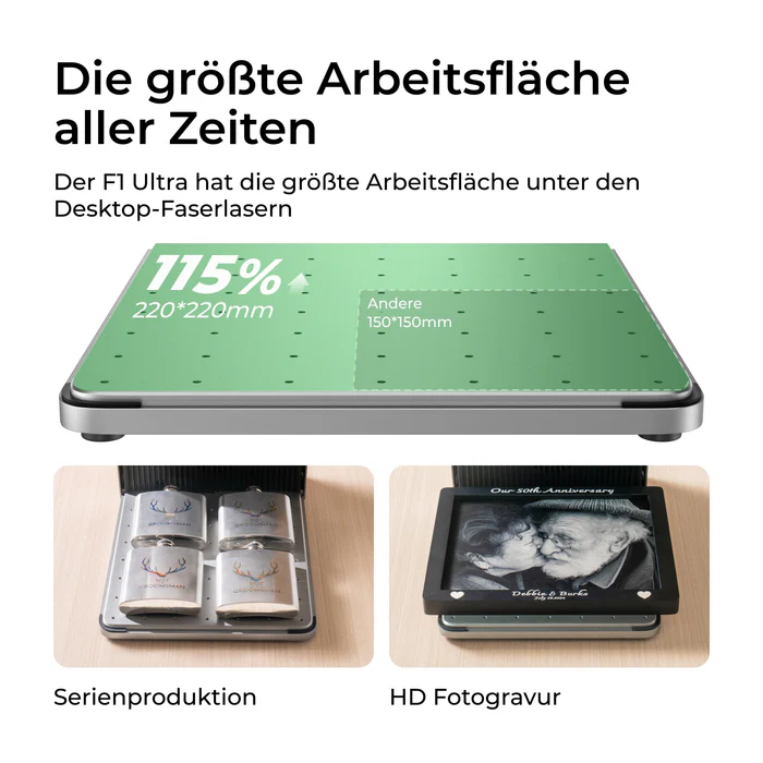 Graveur laser à fibre et à diode Master-XTool F1 Ultra 20W