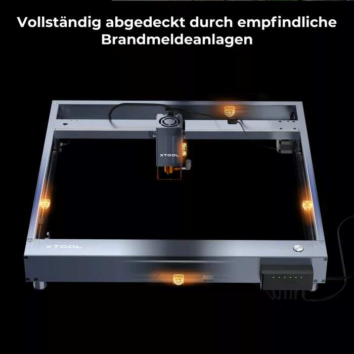 XTool Feuerschutzset - Flammenerkennung, CO2-Löschung, für verschiedene Lasermodelle