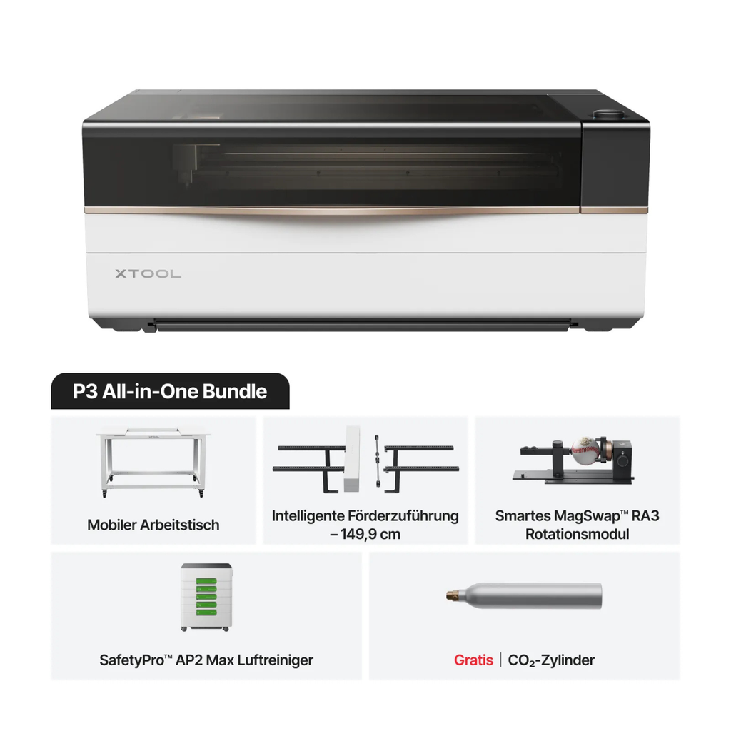 XTool P3 Lasercutter - verschiedene Ausführungen