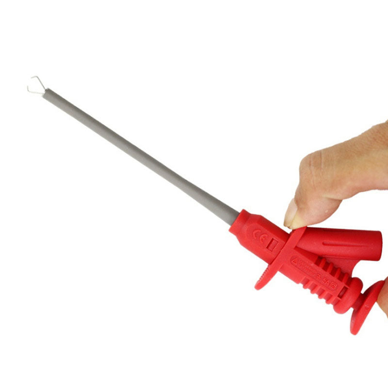 Messleitung mit Teleskophaken - 4 mm Bananenstecker, 1 m