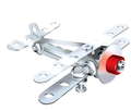 Kit di costruzione in metallo Mini aereo biplano