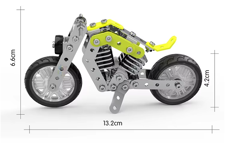 Kit de construcción metálico de motocicleta