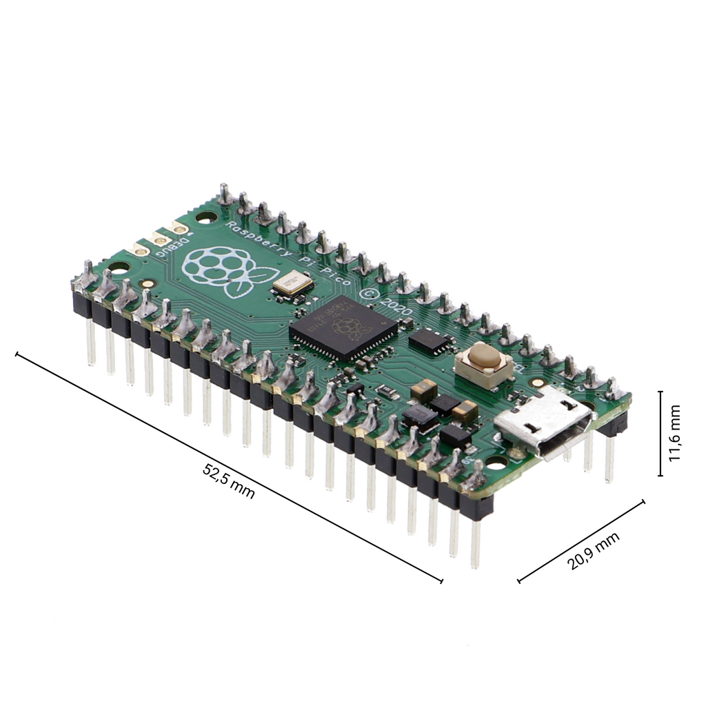 Raspberry Pi Pico RP2040 - microcontroller, 40 pins, 1.8-5.5 V