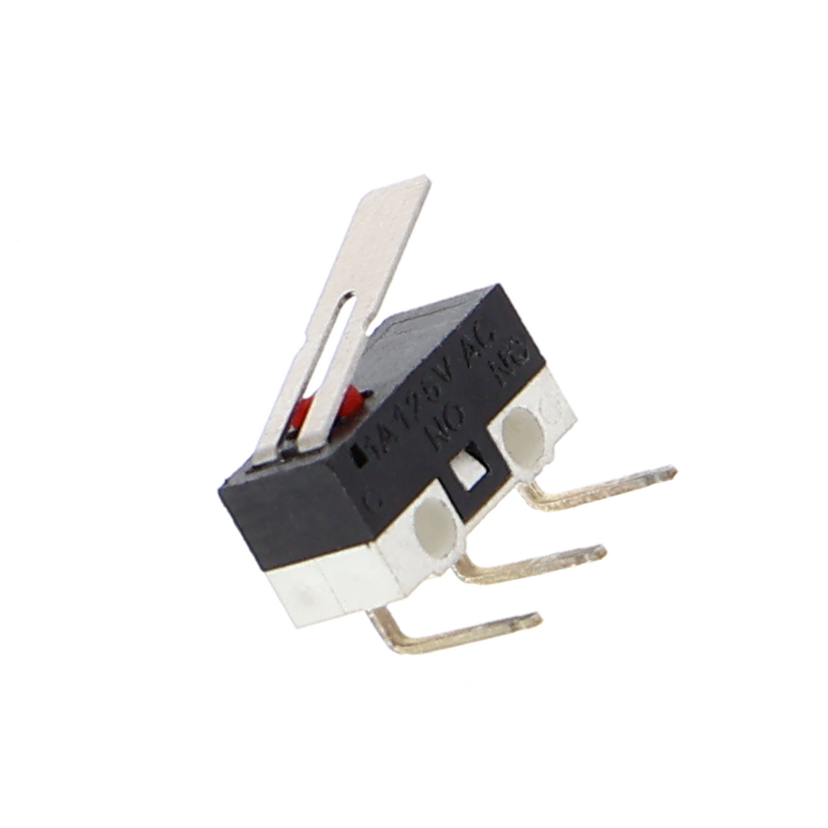 Microinterruptor horizontal - contactos compatibles con placas de pruebas y Arduino
