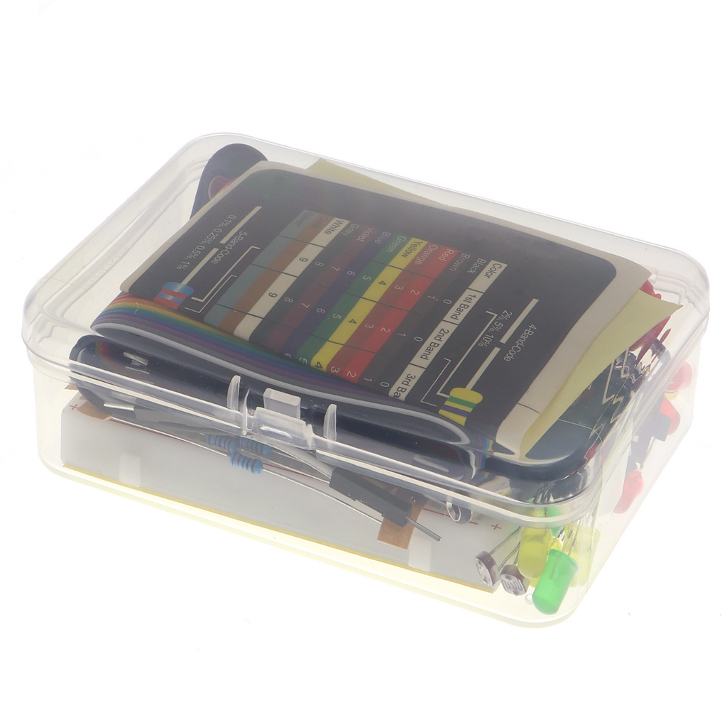 Electronics mini kit - basic components with breadboard
