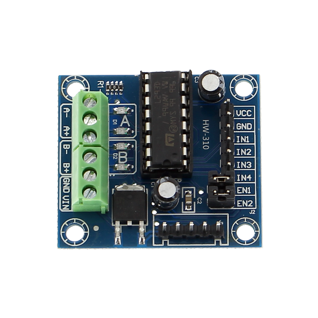 Controlador de motores MINI-L293D / 1 motor paso a paso o 2 motores de CC