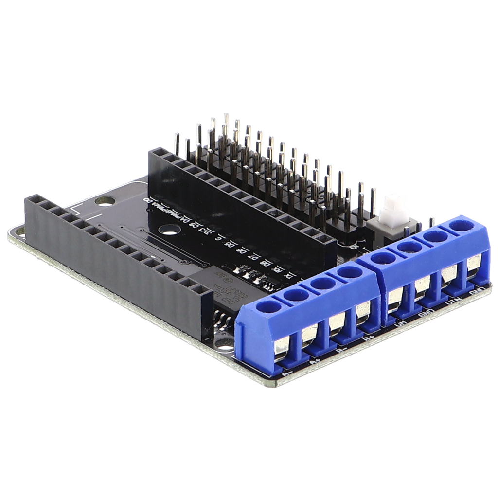 Motorshield voor ESP8266 - uitbreidingsprint voor de NodeMCU (ESP-12E)