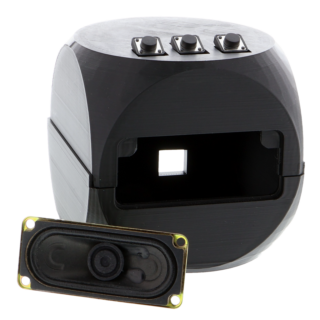Reproductor MP3 DIY (similar a Toniebox) con material complementario