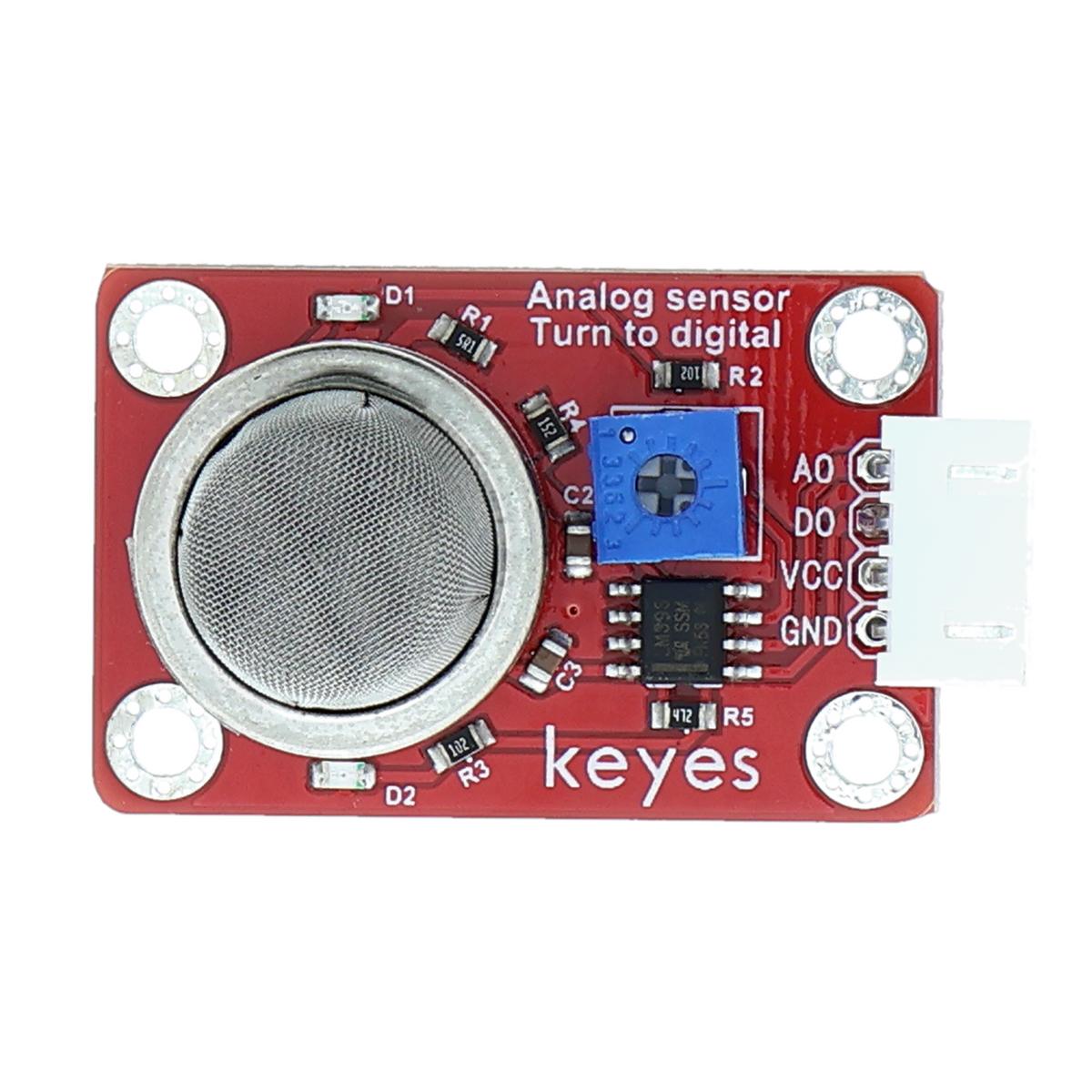 MQ-2 Gassensor - Methan und Propan, 5 V, XH2.54 4P