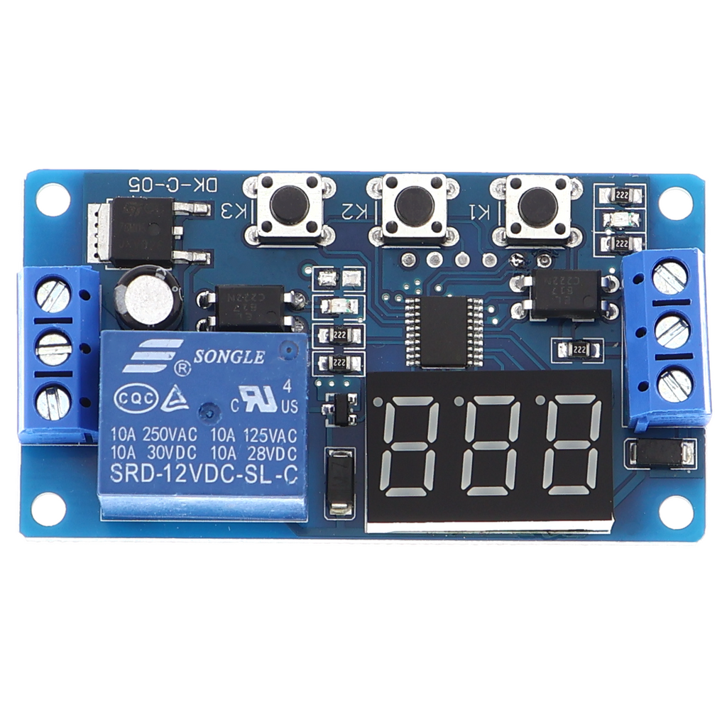 DK-C-01 Time Relay - Programmable, 12 V, DIN Rail