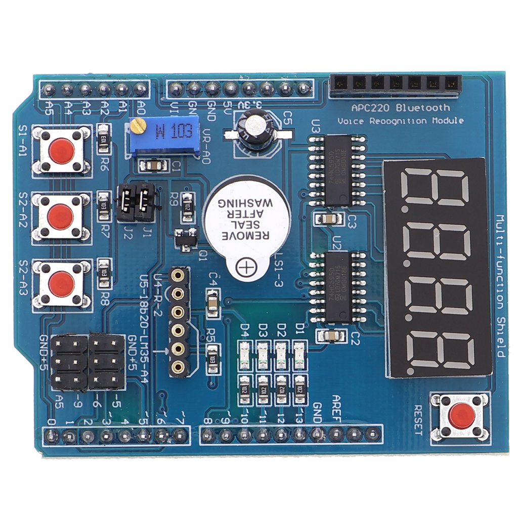 Multifunction shield - screw terminals and RTC, for Arduino UNO and MEGA