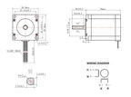 NEMA23 Stepper Motor - 1,8 Nm, 3 A, 76 mm Length