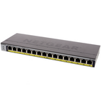 Switch no gestionado PoE+ Gigabit LAN de 16 puertos Netgear GS116PP con FlexPoE (183W)