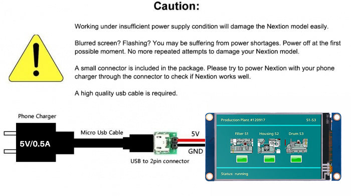 Nextion NX4024T032 - HMI-touchdisplay, 3.2" (inch)