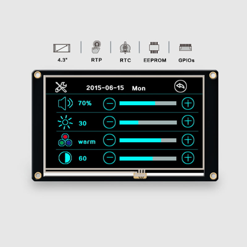 Nextion NX4827K043 (Advanced) - Display touch HMI, 4.3" (pollici)
