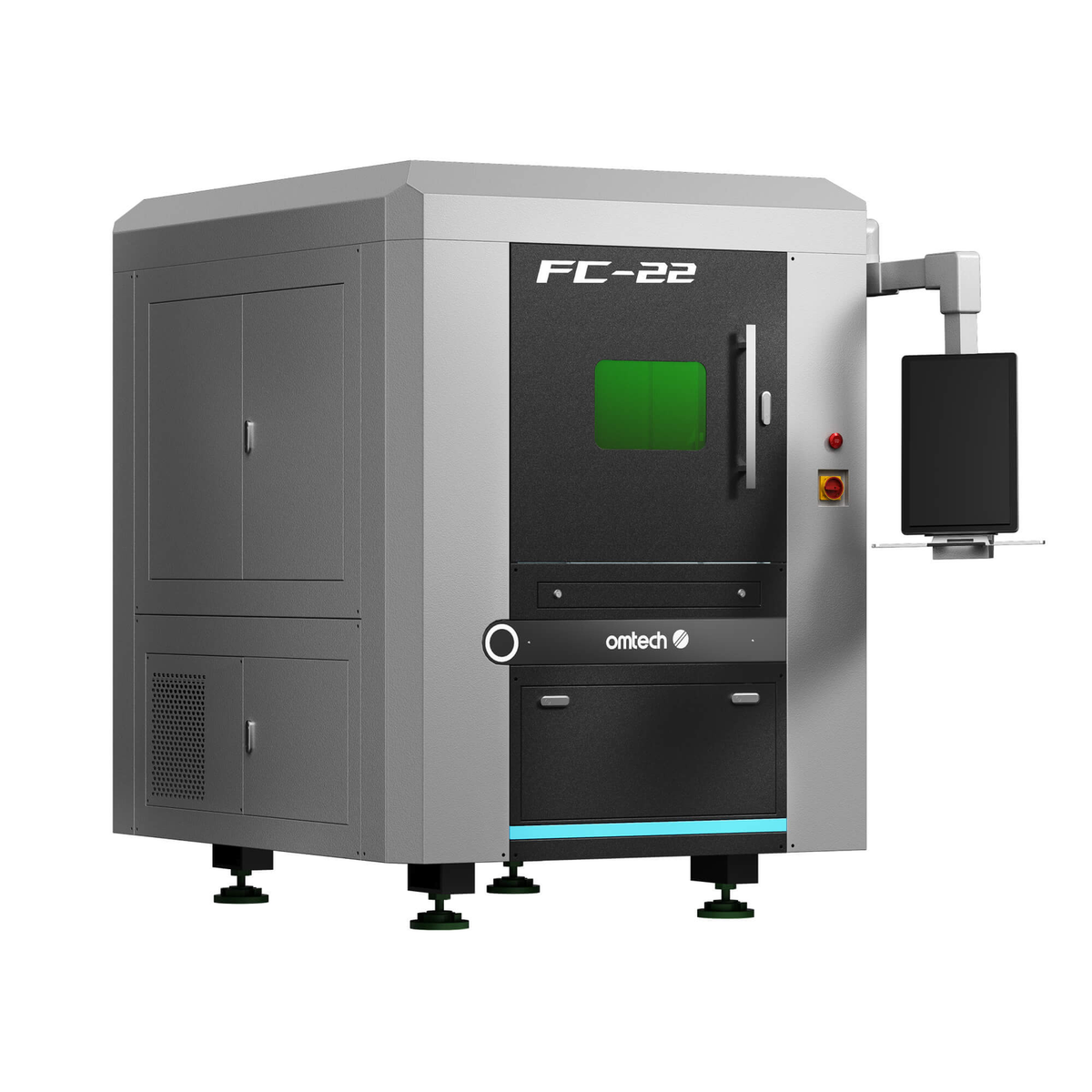 OMTech FC-22 Faserlaser-Schneidmaschine - 1500 W, 600 x 600 mm