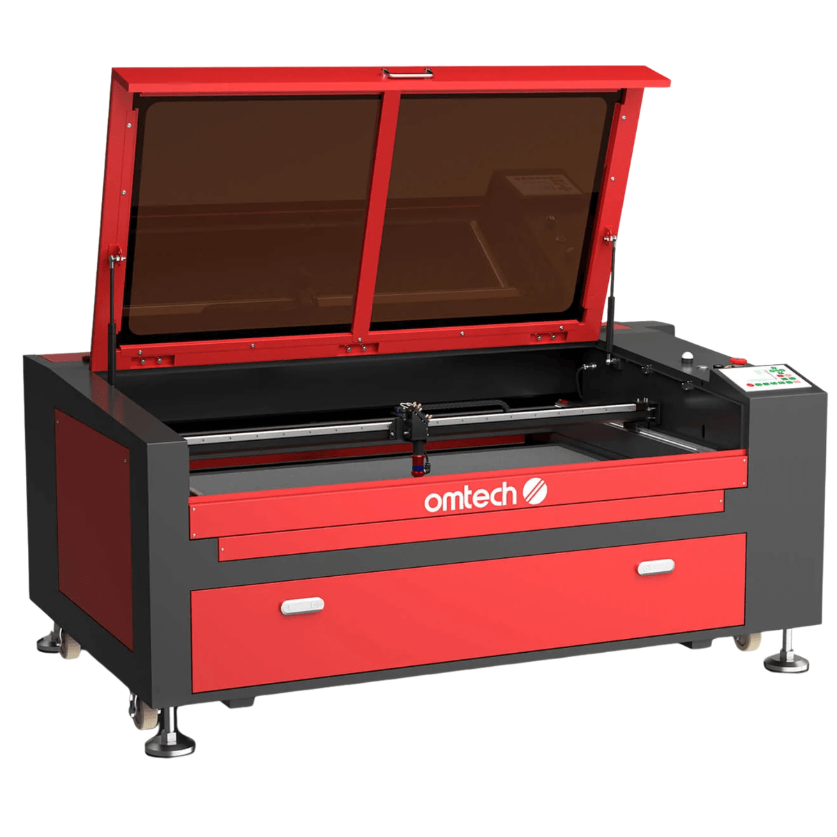 OMTech Max-1060R - CO2 Lasercutter 100 W, 1000 x 600 mm - F25111352 - Funduino