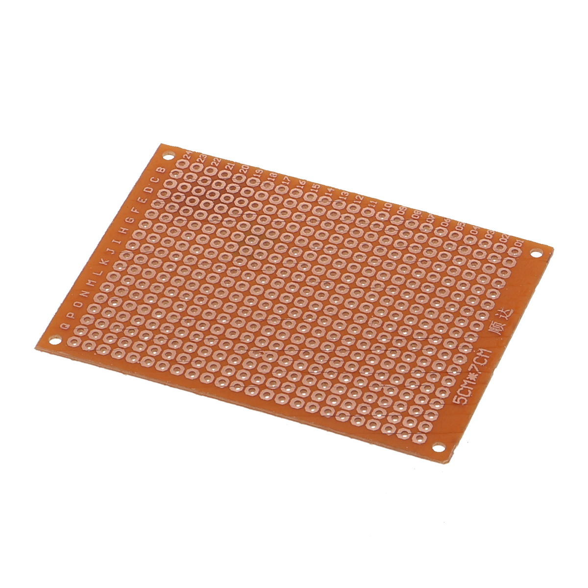 PCB, circuito stampato 50mm x 70mm in bachelite con contatti in rame - passo 2.54 mm