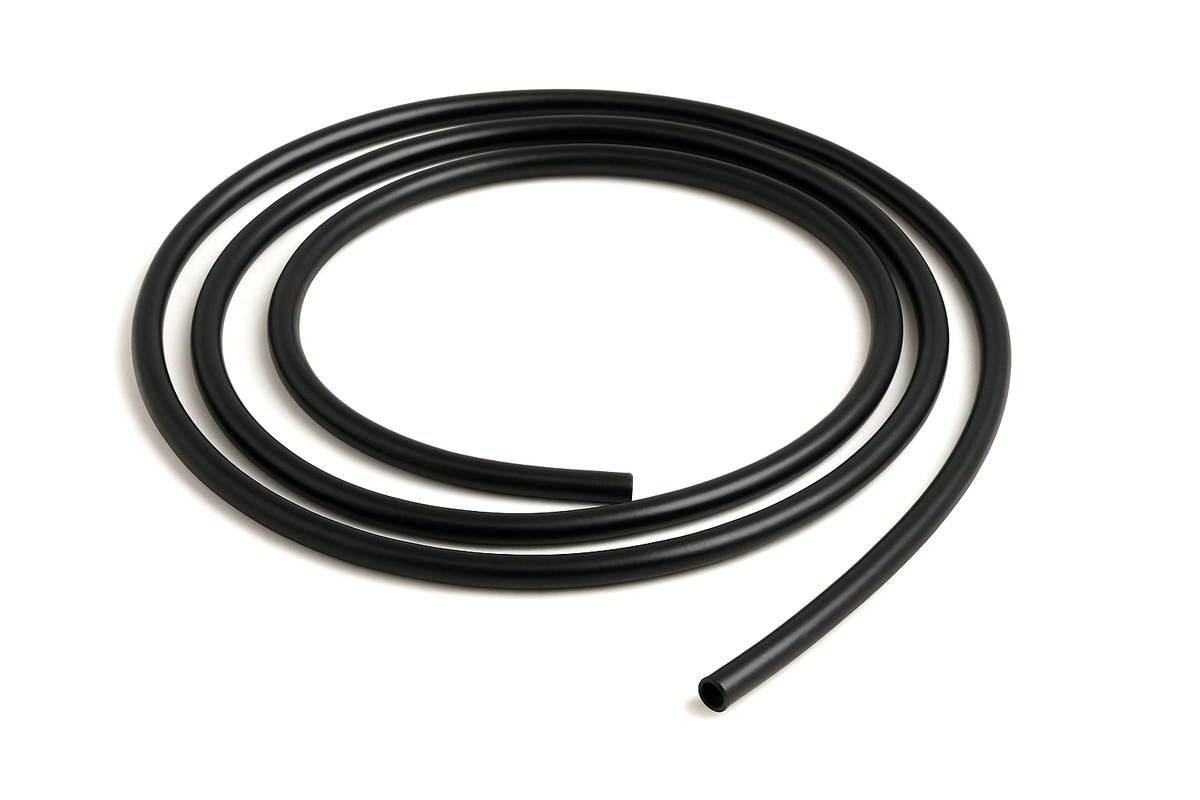 Tubo de agua potable de PE de 1/4" (6,35 mm), 1 m - negro