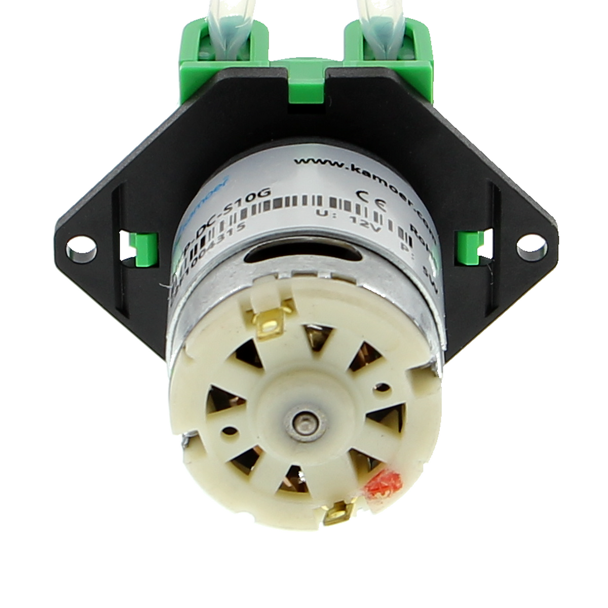 Peristaltikpumpe - 0-90 ml/min, 3-12 V, mit Silikonschlauch