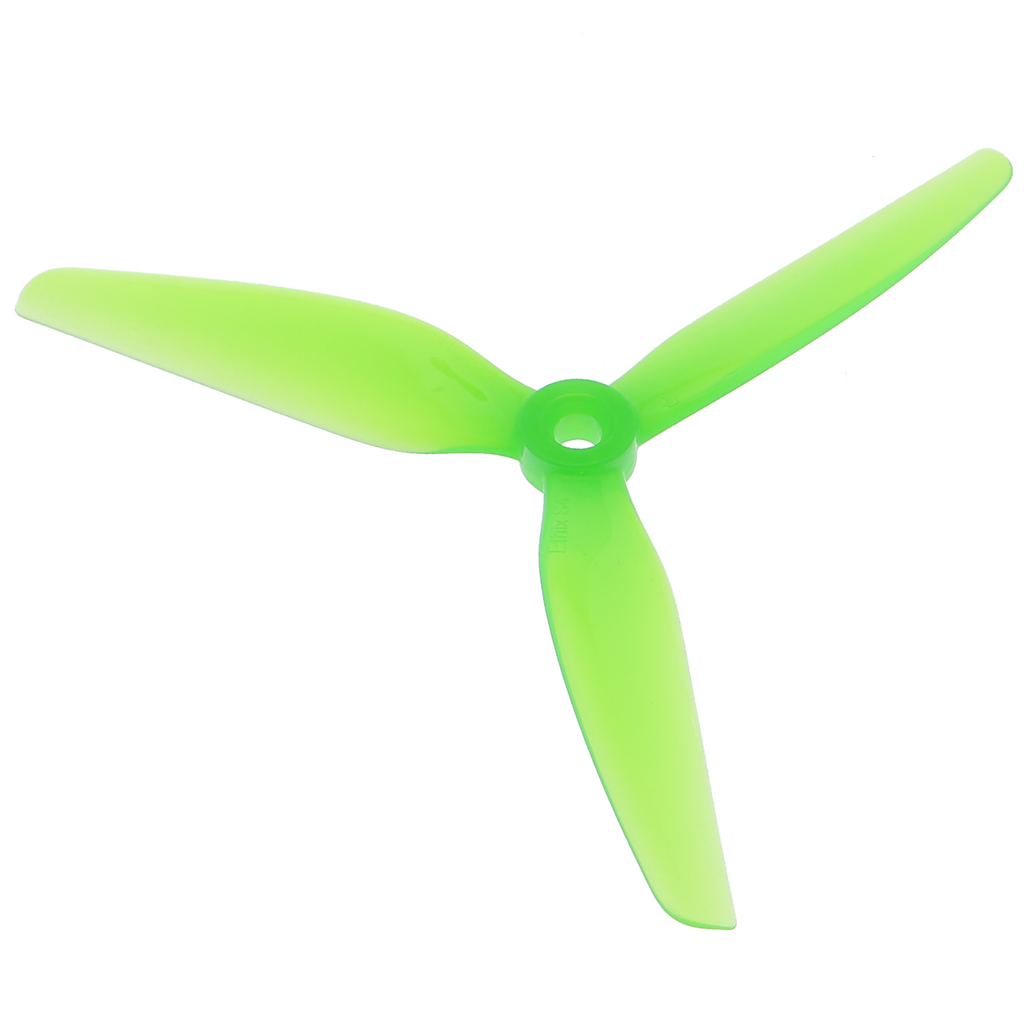 Propeller 5 Zoll - 3-Blatt, CW/CCW, gelb/grün, 4 Stück