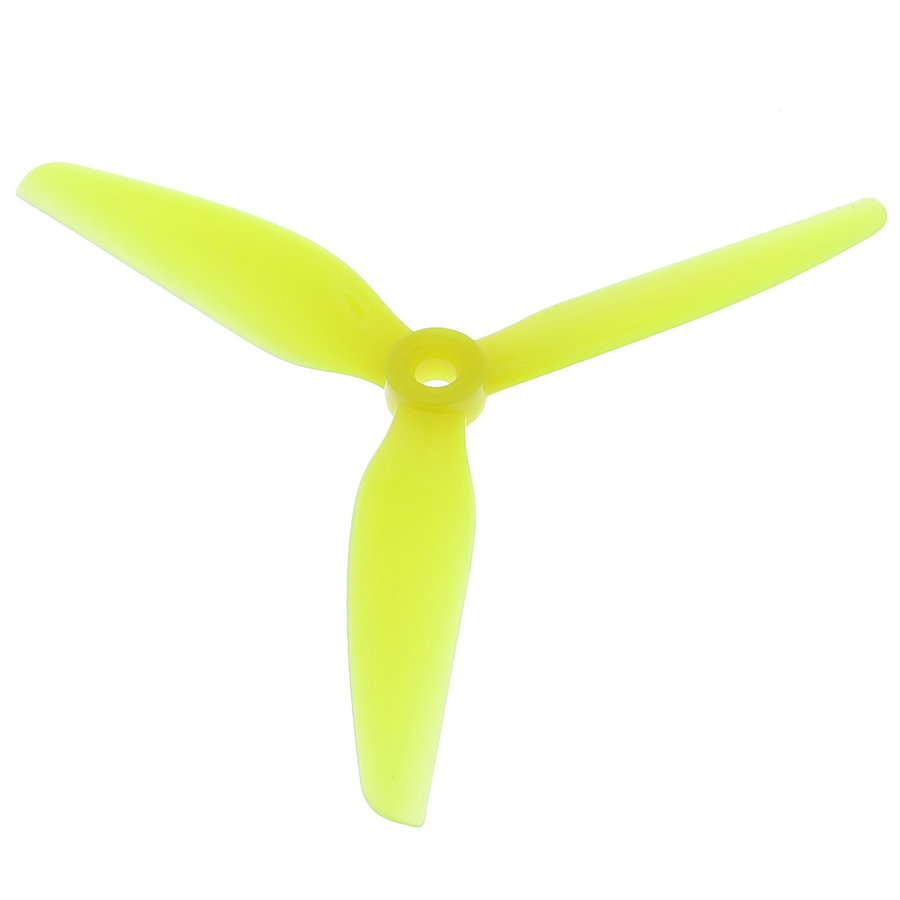 Propeller 5 Zoll - 3-Blatt, CW/CCW, gelb/grün, 4 Stück