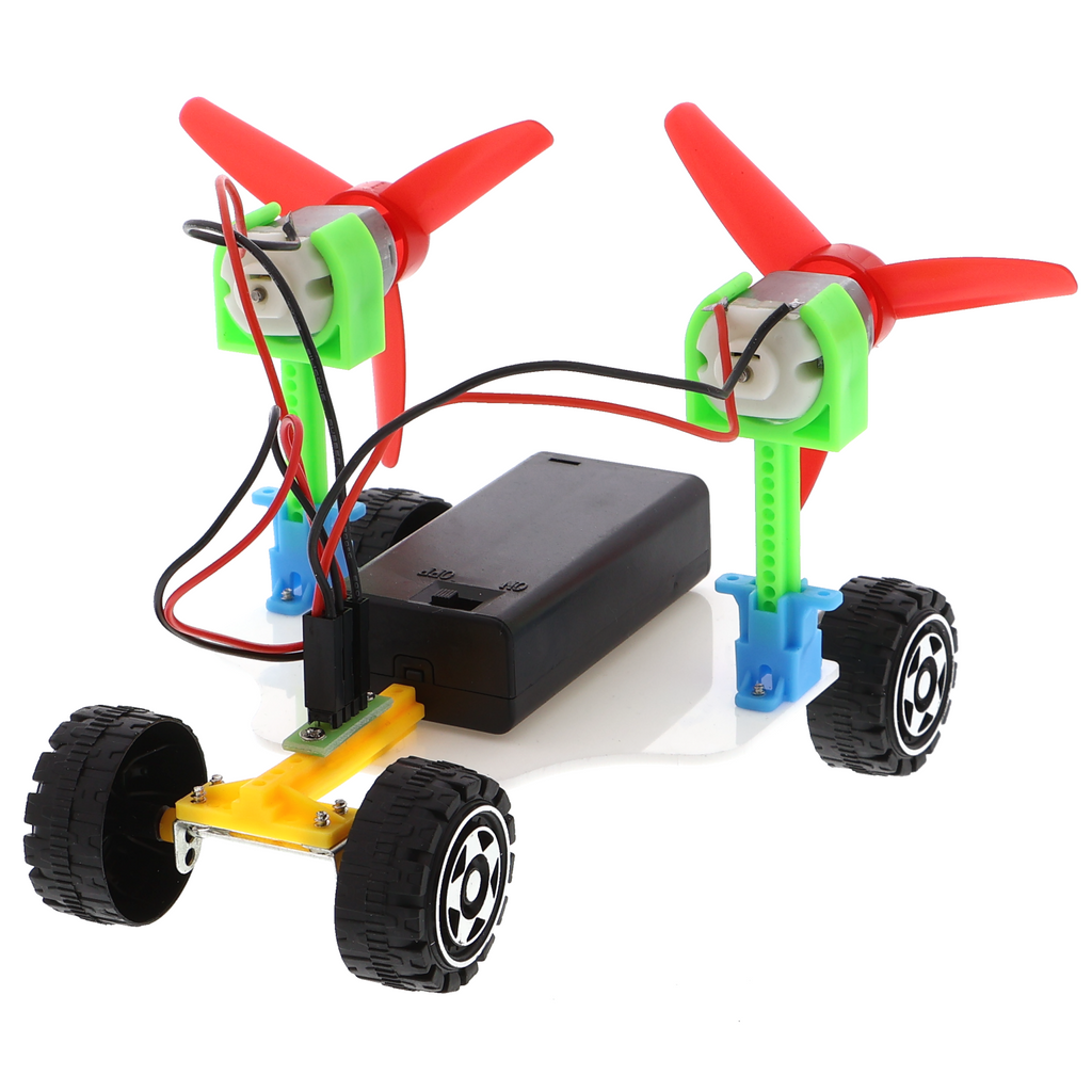 Propeller vehicle - functional model with 2 counter-rotating propellers