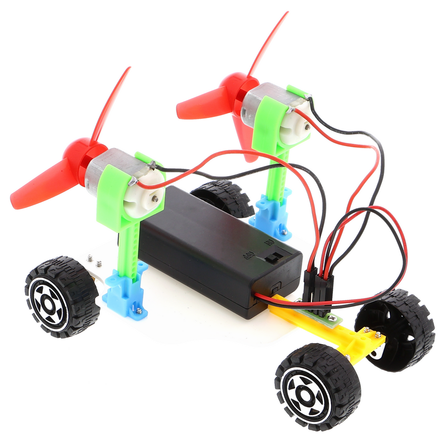 Propeller vehicle - functional model with 2 counter-rotating propellers