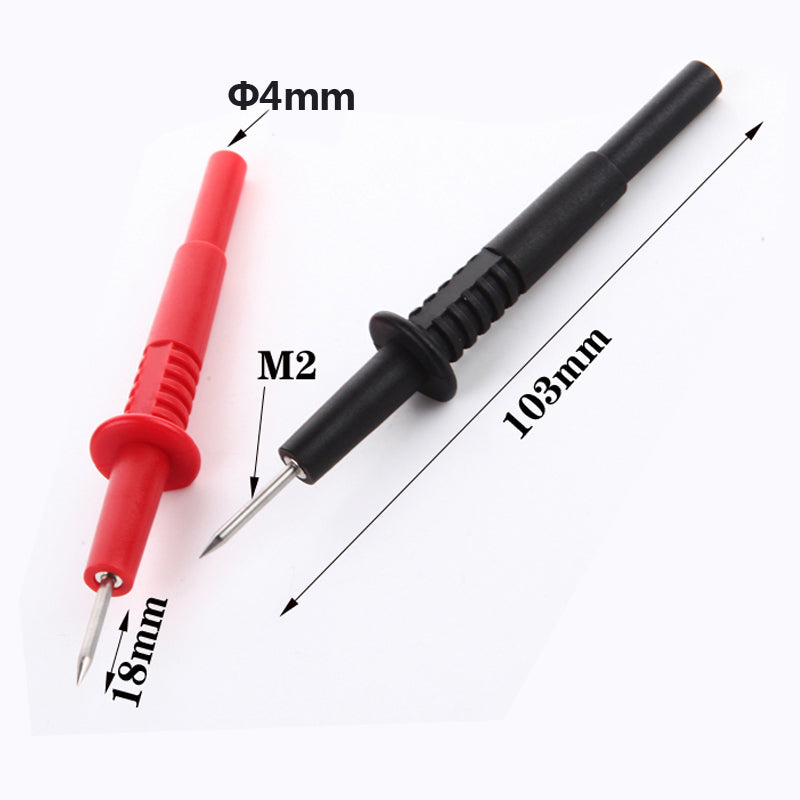 Puntali di prova 2x / cavo di misura, cavo di prova con presa banana, 4mm