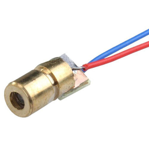 Punktlaser rot - 650 nm, < 5 mW, 5 V, Ø 6 mm