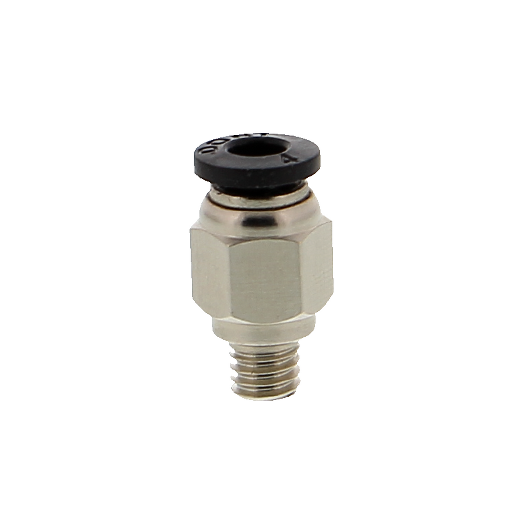 Racor a presión para filamento de 1.75mm, M6, tubo de 4mm - sin tope