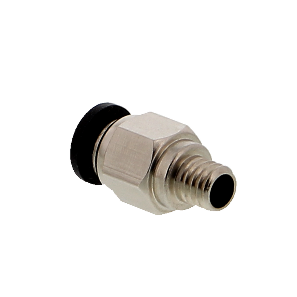 Racor a presión para filamento de 1.75mm, M6, tubo de 4mm - sin tope