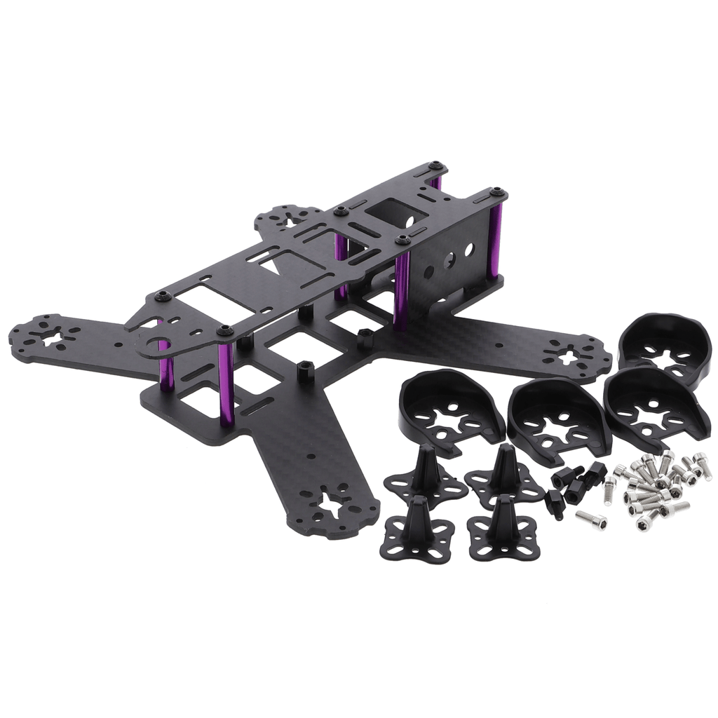 QAV180 Drohnenrahmen - Kohlefaser, 180 mm, für FPV Quadrocopter - F23108440 - Funduino