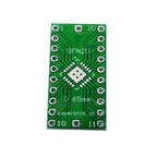 QFN20 to DIP20 adapter board - 0.5 mm pitch, 2.54 mm spacing