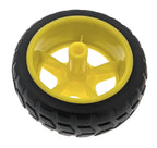 Wheel for TT gear motor - Ø 65 mm, 26 mm wide, 4 pieces