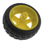 Wheel for TT gear motor - Ø 65 mm, 26 mm wide, 4 pieces