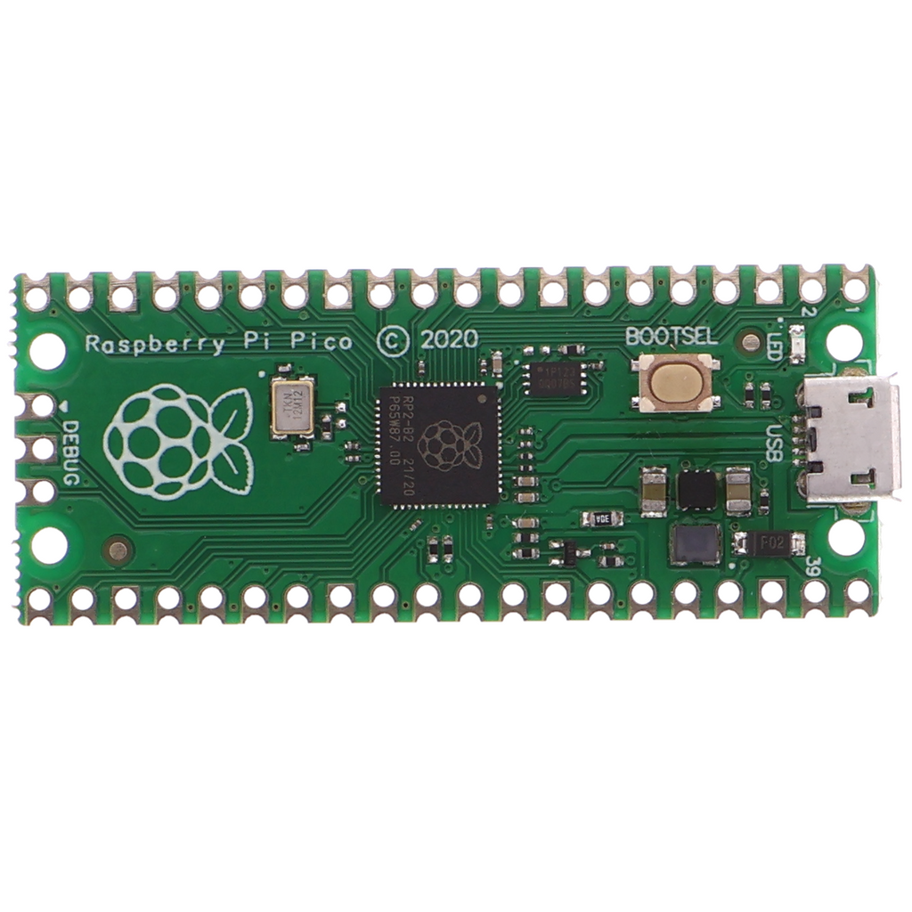 Raspberry Pi Pico-microcontrollerboard, RP2040-chip - zonder pinnen