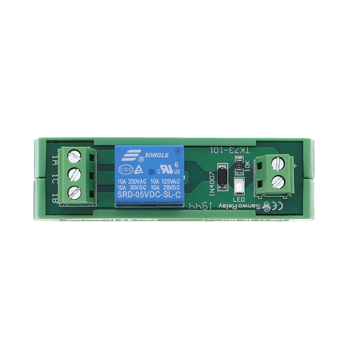 Module relais 1 canal 5V à fixer sur rail DIN