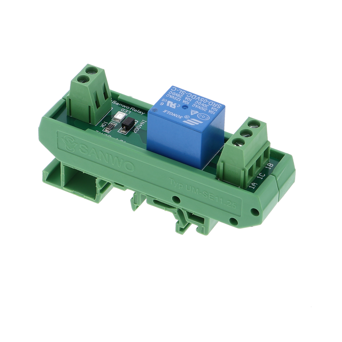 Module relais 1 canal 5V à fixer sur rail DIN