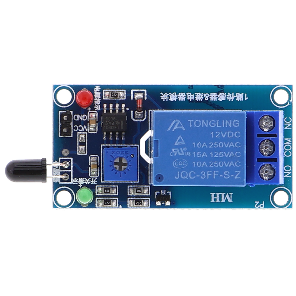 Placa de relé de 1 canal 12V / 230V para Arduino - detector de llama, sensor de llama