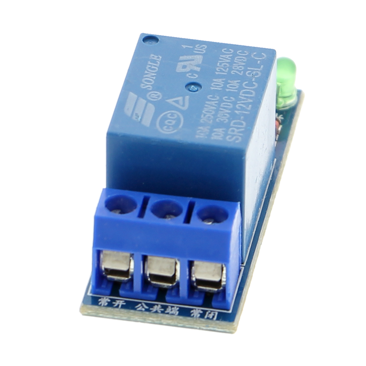 1-channel relay module - 12 V control, switches up to 230 V