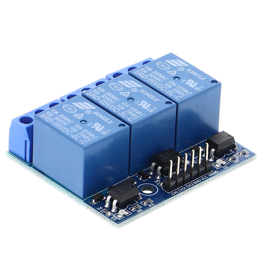 Scheda relè a 3 canali 5V / 230 V - compatibile con Arduino, PIC, AVR, DSP, ARM