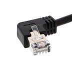 RJ45 Ethernet cable - 8-pin, screw connection, male-female, right-angle