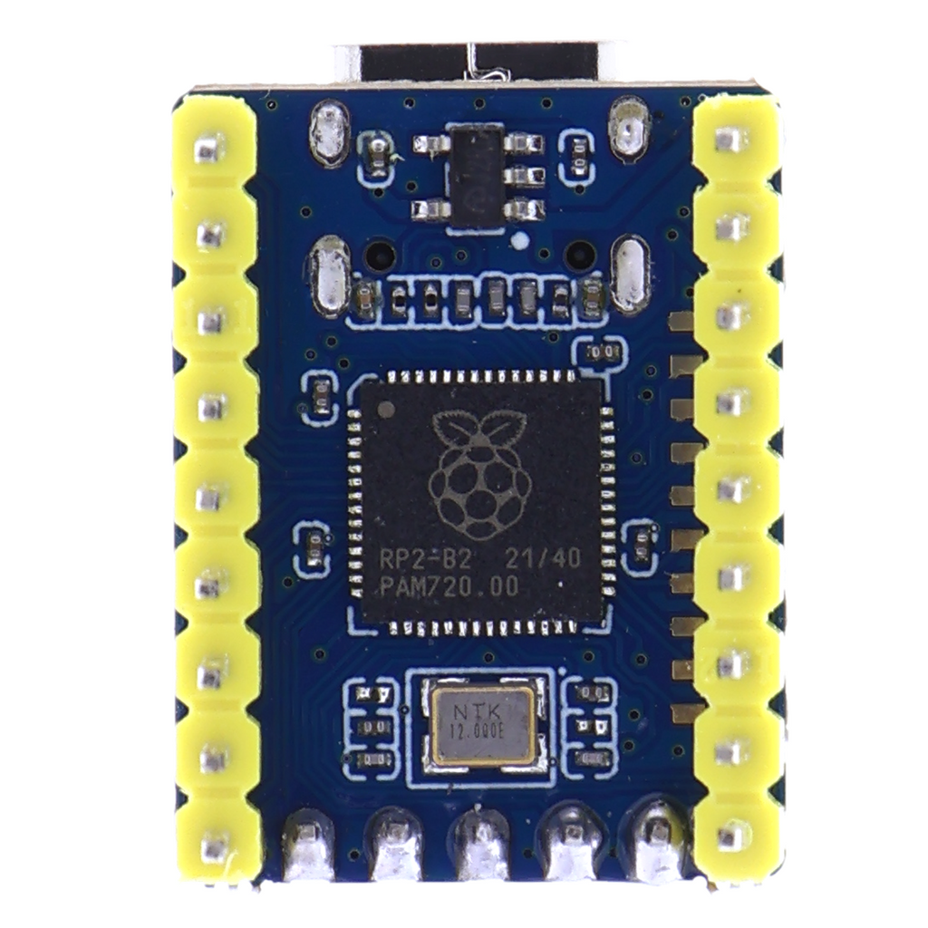 Microcontrollore RP2040-Zero con pin strip sopra e sotto
