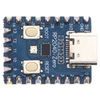 Microcontrolador RP2040-Zero, pines soldados en la parte inferior