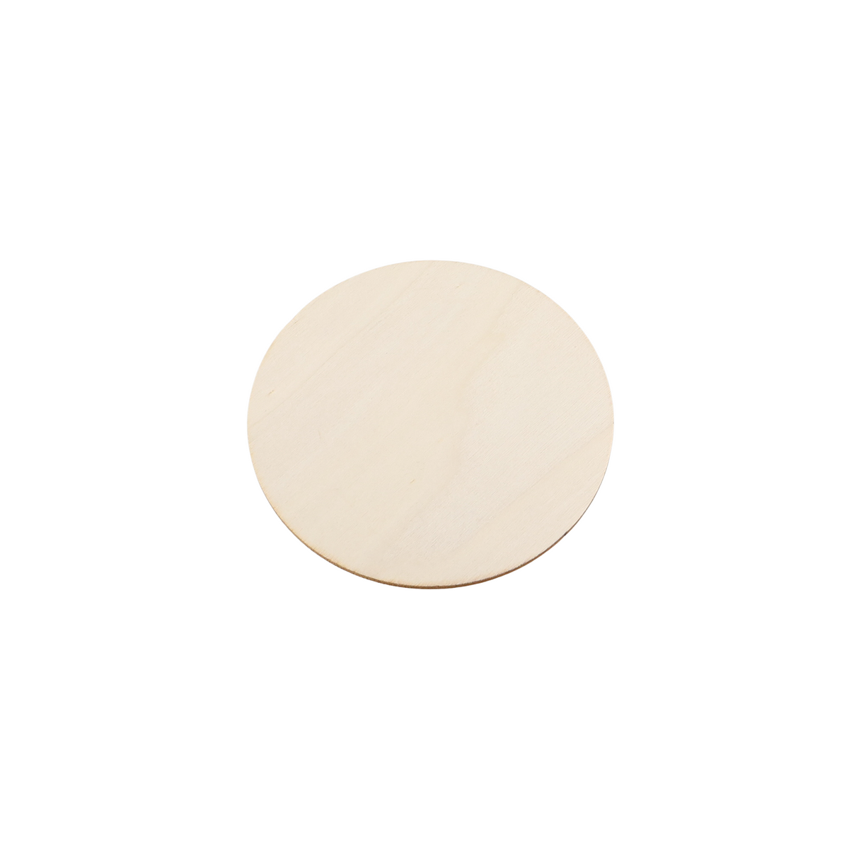 Wooden disc Ø 100 mm - natural wood, 2.5 mm, for laser engraving