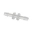 Conector de tubo recto transparente